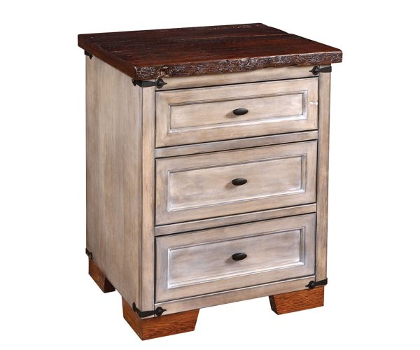 Farmhouse Heritage Three Drawer Nightstand