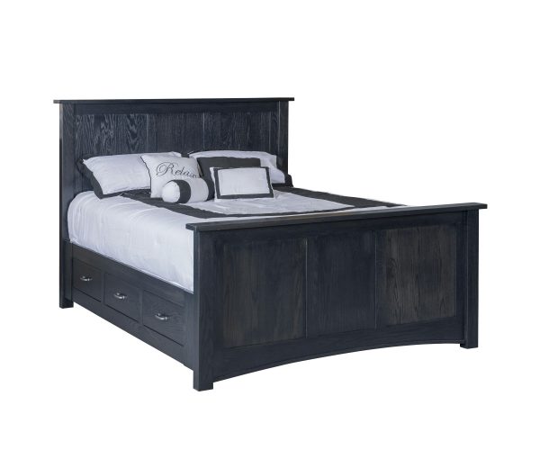 Evendale Bed With Storage Rails