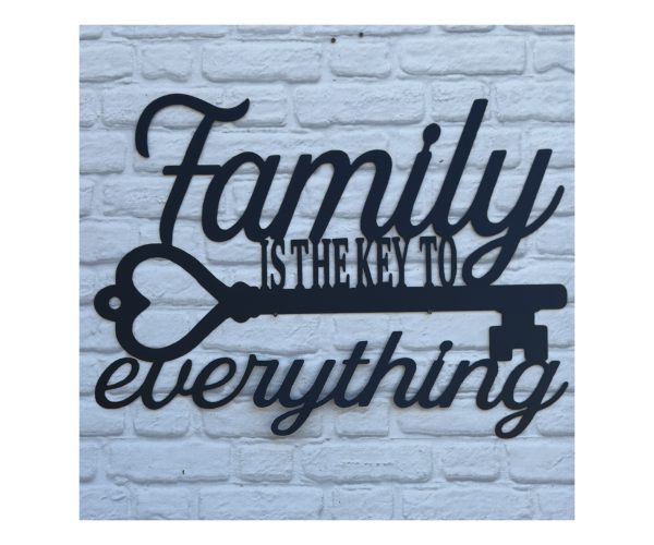 Family Is The Key Plaque