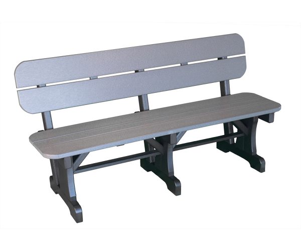 60" Bench With Back