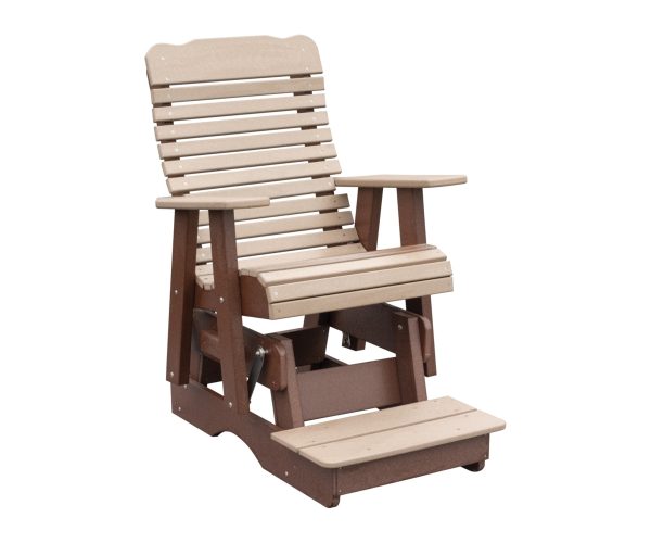 2' High Curve Back Counter Height Glider