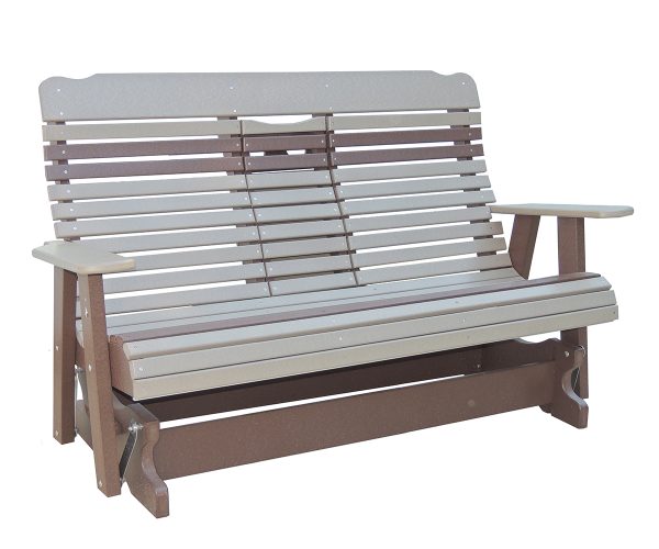 5' High Curve Back Settee Glider