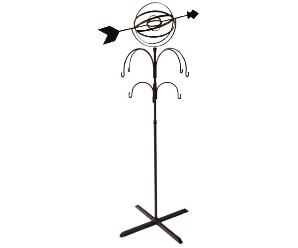 Small 8 Hook Hanger w/ Globe