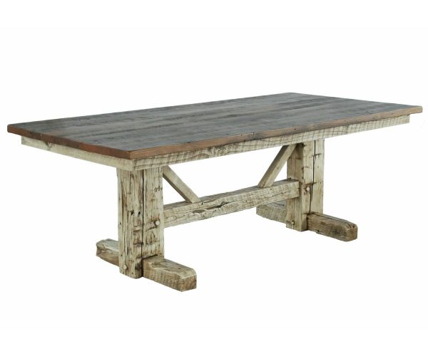 Settler's Double Pedestal Table